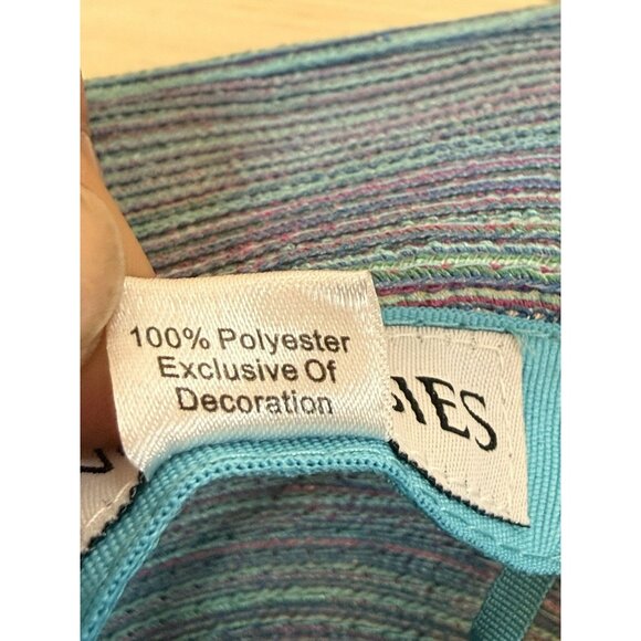 SunGrubbies Rachel UPF 50 Sun Hat Removable Chinstrap Purple Blue $59 Medium - Picture 6 of 11